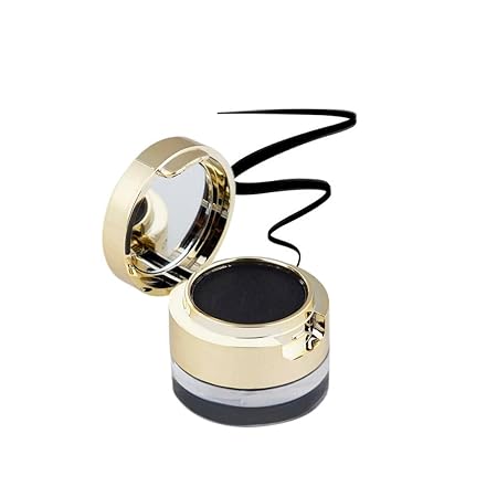 MATT LOOK Gel Kajal & Cake Eye Liner 24 Hours Stay | Extreme black stroke| Multi-Purpose use | Rich pigment | High Color pay Off | Water Proof formula with Skin care benefits | 14.5 g