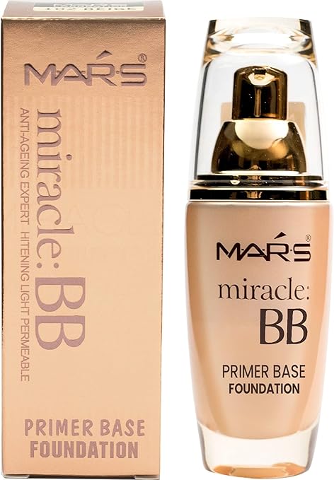 MARS Light Weight Bb Primer Base Matte Full Coverage Foundation Cream For Normal Skin(Ivory-101, 60 Ml), Pack Of 1