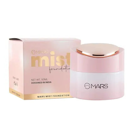 Mars Mist Foundation 50ML, Natural Coverage, Matte Finish, Moisturizing, Lightweight Shade-02